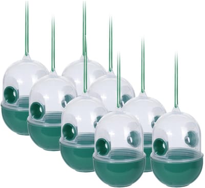 Benson Wespenvangers / wespenvallen - 8x stuks - groen - 12 x 8 cm - tuin / camping