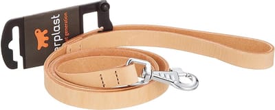 Ferplast Natural Hondenriem - Leder - Beige - Breedte 15 mm - Lengte 120 cm
