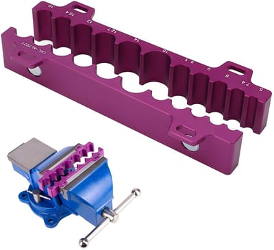 Dailygoods- Schokdemper Beugel - Aluminium Vise Kaak - Fiets Reparatie Tool - Geschikt voor 5-16mm Onderdelen - Stevig en Waterdicht - CNC Precisie Draaien - Fietsreparatietool