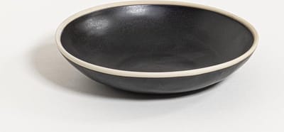 The Table Amsterdam Atelier Pasta bord - Black Pepper - Ø 22,5 cm - Zwart
