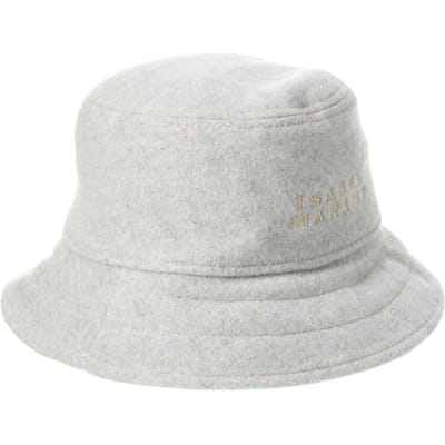 Giorgia wollen vilten bucket hat met logo