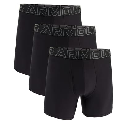 Under Armour Boxershorts UA PERFORMANCE TECH - SOLID 6 IN 3PK Set van 3