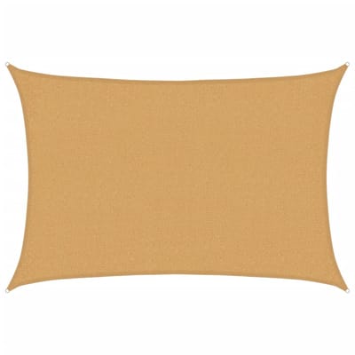 vidaXL - Zonnezeil - 160 - g/m² - rechthoekig - 2x2,5 - m - HDPE - zandkleurig