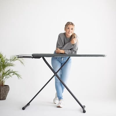 Strijkplank 125 x 41 cm - Lichtgewicht, Stabiliteit en Hoogte Verstelbaar met Antislip Voeten
