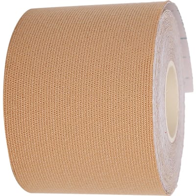 Spier Tape Bandage Sport Kinesiologie Tape Zelfklevend Elastisch SpierverzorgingstapeRoze 5cm x 5m beige