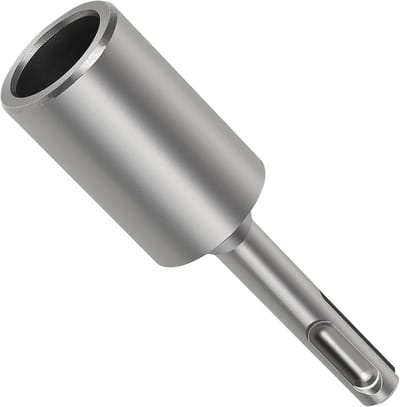 SDS PLUS Aardspijker Schroevendraaier voor het Inbrengen van Aardingsstaven, 20.5 mm Binnen, 28 mm Buiten, 100 mm Lengte, Ideaal voor Aarding en Beveiliging