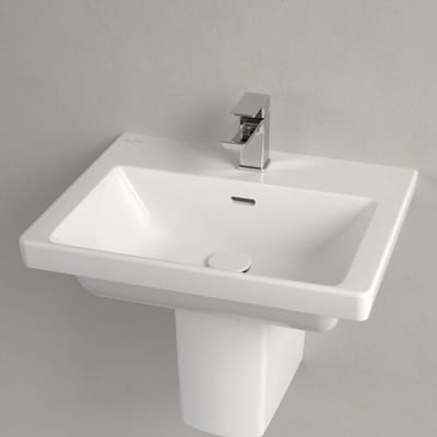 Villeroy & Boch Subway 3.0 washbasin 55 cm, with 1 tap hole, with overflow 4A705501