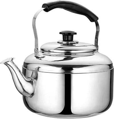 Waterkoker Roestvrijstaal - Theepot Fluitketel - Water Koken - Voor Inductie Geschikt - 3 Liter - Zilverkleurig