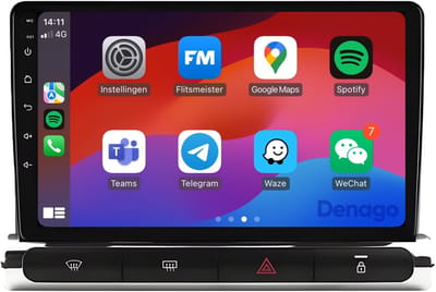 CarPlay autoradio geschikt voor Citroën C3 | 2018 t/m 2024 | Android 13 | 9 inch | High Version met 4 knoppen | Draadloos Apple CarPlay & Android Auto | 2GB + 32GB | QuadCore processor | Denago DNG-A307 | 2025 model | Bluetooth & Wifi