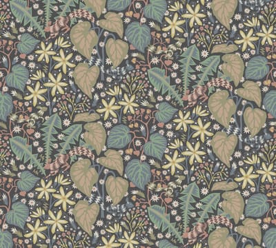 Boråstapeter Vliesbehang 2094 - Swedish Designers - Botanisch Grijs - 49cm x 2.65m