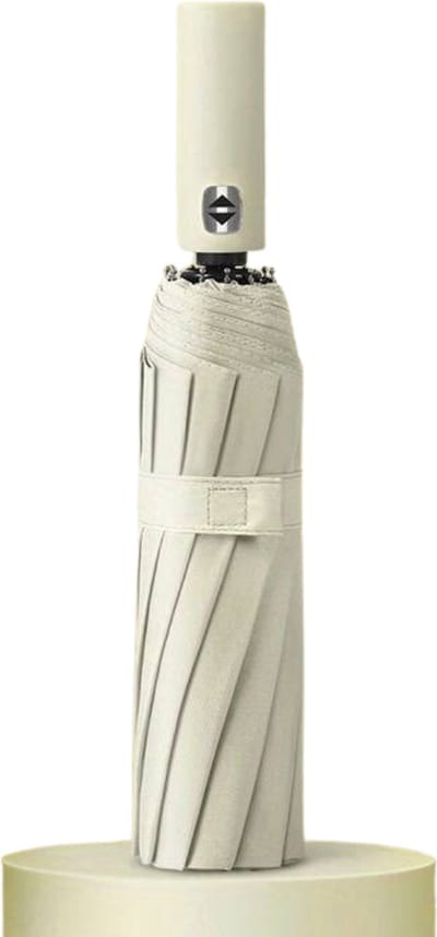 Nivard Windproof Paraplu - Opvouwbaar - Moderne Stormparaplu - Stormproef - Automatisch Uitklapbaar - Umbrella - Beige