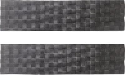 Hometrainer Mat - Fitnessmat Fiets - Bescherming Vloer - Schokabsorberend Ontwerp - 67 x 17 x 17 cm - Zwart/Grijs