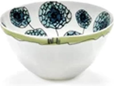 Serax Marni Midnight Flowers Anemone Vaniglia bowl D12cm H6cm groen / blauw
