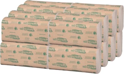 Papieren Handdoekjes - Handdoekdispenser Vulling - Hygiënisch Werken - 100% Recycling Materiaal - 4000 Stuks - Natuurlijk