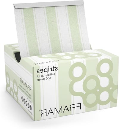 Highlightfolie Kappers - Aluminiumfolie Haar - Haarkleuring - Voorgevouwen Rand - 500 stuks - Zwart-wit Polkadot