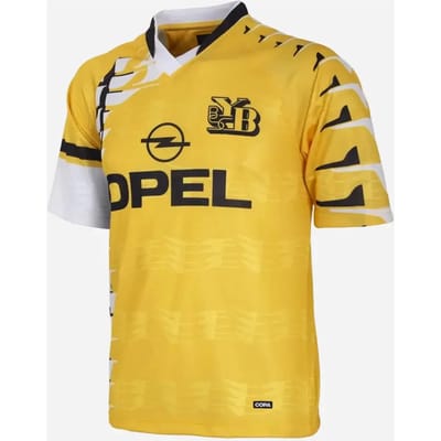 COPA - BSC Young Boys 1994/96 Retro Voetbalshirt - Heren - Zwart - Geel - XS