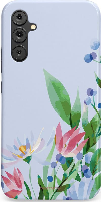 Casetastic hoesje geschikt voor Samsung Galaxy A34 (2023) 5G - Dubbellaagse bescherming - Dromen in pastel - Fashion Case - Lichtgrijs Mintgroen