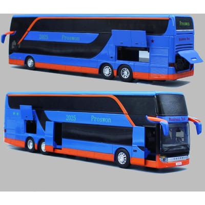 Legering Dubbeldekker Elektrische Toeristische Verkeersbus Model Diecasts Metaal Stads Personenvervoer Bus Model Geluid En Licht Kinder Speelgoed Cadeau