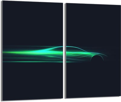 TMK ArtDeko Serie - Snijplank - Roestvrij - 30x52cm - Wit Glas