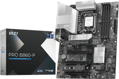 Msi Moederbord Pro B860-P Voor Intel 12 13 Ddr5 Sata3 M2 Tb4 Pcie5 Atx