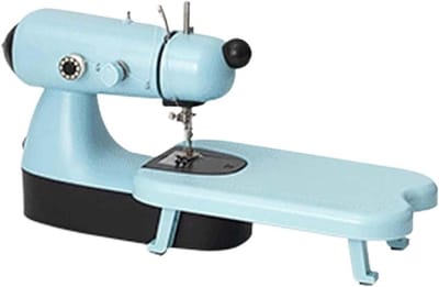 Naaimachine - Mini machine - Kleine klussen - Dubbele draad - 25.5 cm - Blauw