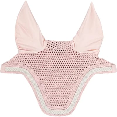 Kentucky Horsewear - Oornetje Wellington met gevlochten koord soundless lichtrose Full