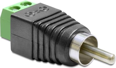 Delock - Adapter Cinch Stecker - Terminalblock 2 Pin