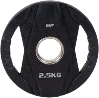 MP2005 Olympische rubber halterschijven 2 grips 2.5 KG