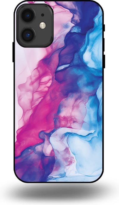 Smartphonica Telefoonhoesje Geschikt voor iPhone 11 met Roze Blauw Marmer Opdruk - TPU Backcover Case Rose Blue Marble Design geschikt voor iPhone 11