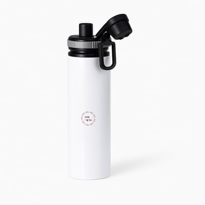 Hacebo® - cousin I love you waterfles met draaidop grijs - Neef - de liefste neef - verjaardagscadeau - verjaardag - cadeau - cadeautje voor neef - neef artikelen - kado - geschenk - gift - water fles - 850ML