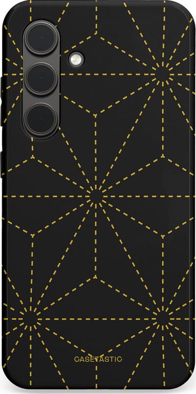 Casetastic Hoesje Geschikt voor Samsung S24 - Stijlvolle Beschermende Duo-layer Case - Vouwlijn