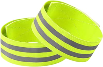 Reflecterende Veiligheidsbanden 5 cm voor Pols, Arm en Enkel – Zichtbaarheid Banden voor Hardlopen, Fietsen, Wandelen en Nachtgebruik - Groen fluorescerend