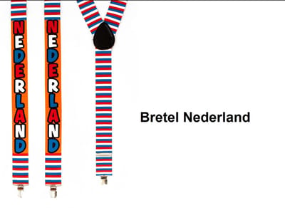 Bretel Nederland luxe - Holland Koningsdag thema feest Nederlands koningsdag festival bretels