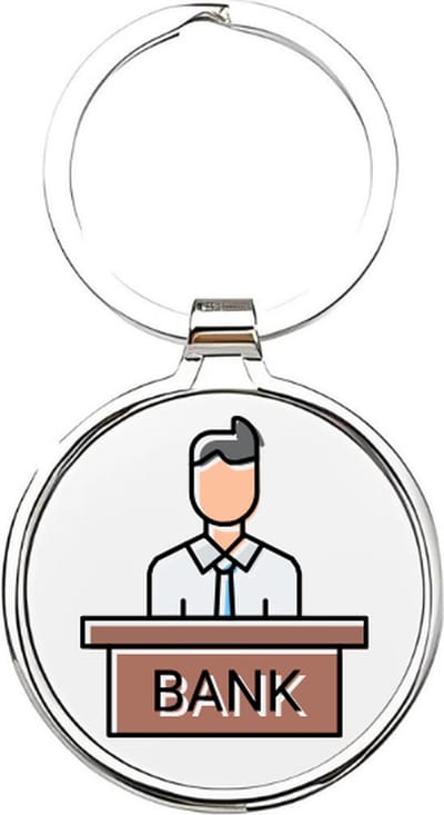 Akyol - Bankier Sleutelhanger - accountmanager - De beste accountmanager - Accountant - bank - geldhandelaar - bankdirecteur - boekhouder - salesmanager - ondernemer - geld - administratief medewerker - 4 x 7,5 CM