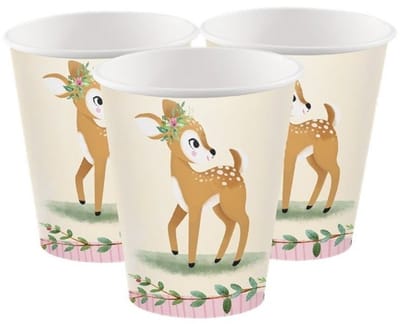 Wegwerpbekers bambi - 8 stuks - partycreations