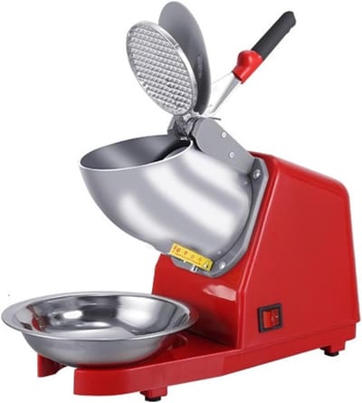 Elektrische Ijsbreker - Geschoren Ijs Machine - Drankjes Bereiden - Krachtige Efficiëntie - 5 kg - Rood