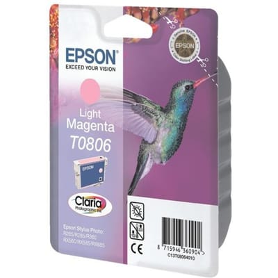 EPSON Cartouche d'encre T0806 Magenta clair - Colibri (C13T08064011)