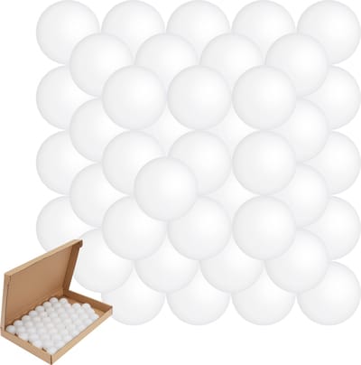 The Twiddlers – 50 Witte Bierpongballen, 40mm – Voor Drankspelletjes & Feesten