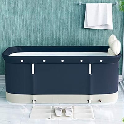 Ijsbad - Zitbad - Ice Bath - 120 Liter - Dompelbad - Donkerblauw
