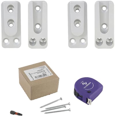 Houten Connector - Balkverbinding Onzichtbaar - Houtverbindingen Maken - Extreme Belastbaarheid - 25x60x12mm - Zilver