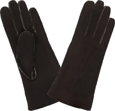 Glove Story Nikki Leren Dames Handschoenen Maat 8 - Donkerbruin