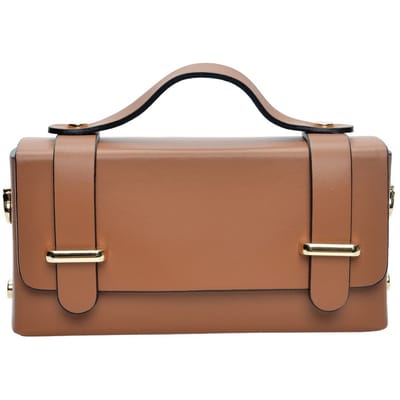 Isabella Rhea Brown Rundleer Tas