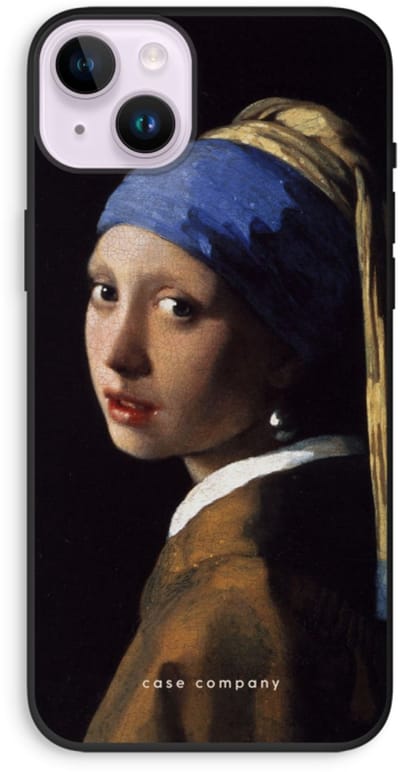 Case Company® - Hoesje geschikt voor iPhone 14 Plus hoesje - The Pearl Earring - Biologisch Afbreekbaar Telefoonhoesje - Bescherming alle Kanten en Schermrand