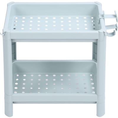 Badkamer Vloer Opbergrek Badkamer Opberg Open Rek Unit Vrijstaand Hoekrek Planken 2 Tier gray