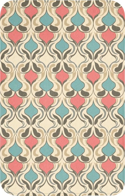 WC mat 50x80 cm - Antislip - Barok - Retro - Kleurrijk - Toiletmat - Vloermat - Douchemat - Toilet tapijt - Toiletmatten