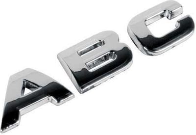 3D letter chroom - *A*