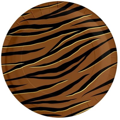 Plates tiger safari | 6 stuks