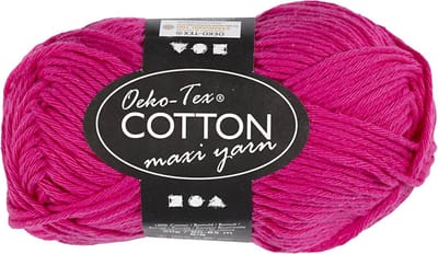 Creativ Company Cotton yarn Size 8/8 L: 80-85 M Pink - 50gr.
