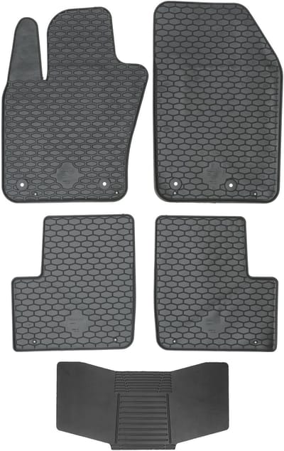 Max-Dywanik DOMA Serie - Fiat 500X 2014 - Rubber Matten - Zwart - Met Osłona