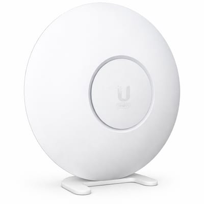 Access Point Houder - Geschikt voor Ubiquiti® UniFi® AP AC Pro, WiFi 6 Pro & U6 LR - Bureau Standaard - Zonder Boren - Wit